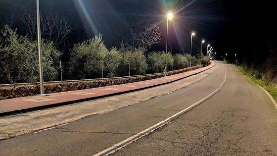 El alumbrado de la carretera Jaraíz-Collado se prolonga hasta el límite del término municipal