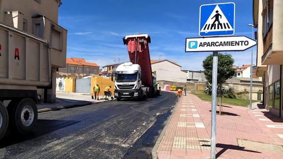Las obras de rehabilitación del firme de la carretera Jaraíz-Collado marchan a buen ritmo