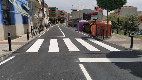 La carretera Jaraíz-Collado estrena asfalto y señalización horizontal