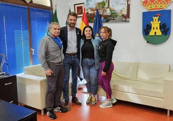 José Pedro Zapata, Luis MiguelNúñez, Cintia Gómez y Verónica Arjona.