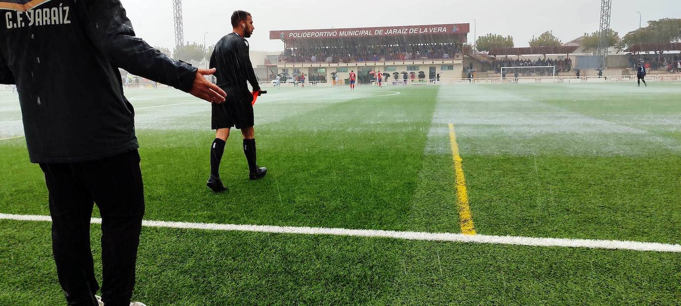 El Jaraíz-Montehermoso suspendido por la lluvia se reanuda hoy a las 21 horas