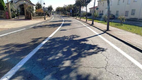 La Junta pinta la carretera Jaraíz-Navalmoral que llevaba más de ocho meses sin señalización