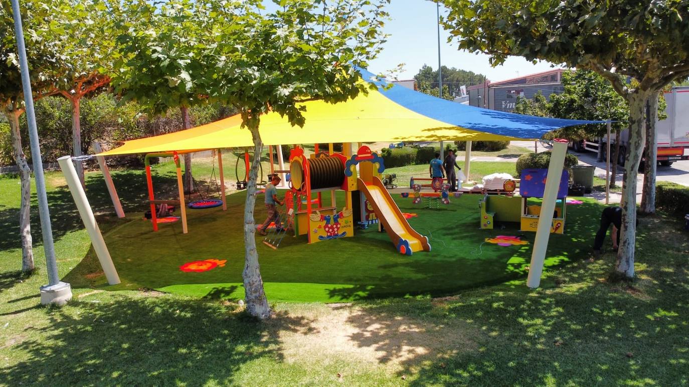 Parque de La Laguna, que se dotará de más juegos infantiles. 