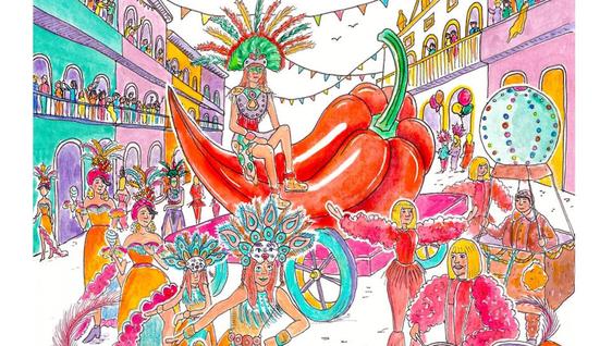 Paloma Paniagua, ganadora del concurso de carteles de Carnaval