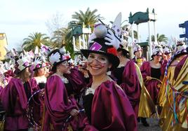 La peña Brocyumbas durante el desfile del pasado año.