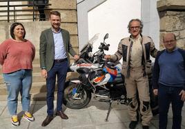 Presentación del 'trail' de moto turística, este miércoles.