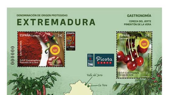 El 25 de marzo se emitirá un sello dedicado al Pimentón de la Vera y Cereza del Jerte
