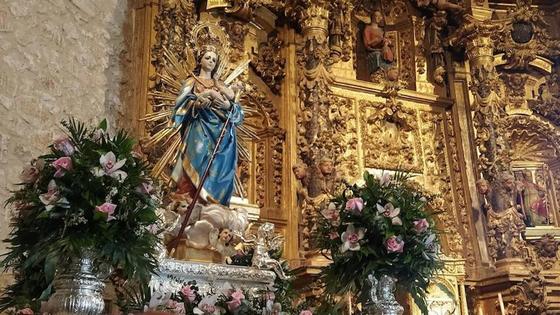 La Patrona visita hoy la iglesia de San Miguel