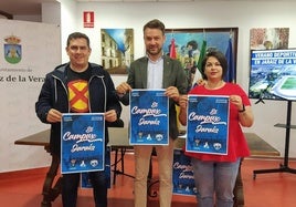 Piti Hurtado, Luis Miguel Núñez y Cintia Gómez durante la presentación.