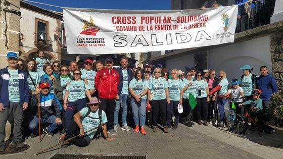 Cáritas Jaraíz y la AECC recibirán 1.500 euros del cross y la ruta solidaria