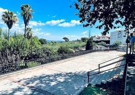 Mirador del parque Los Bolos, que acogerá los eventos del Día de Extremadura.