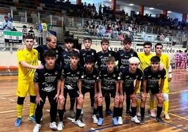 El Publijaime Villa Xarahíz FS en su debut en la División de Honor Juvenil el pasado sábado Toledo.