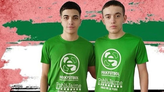 Diego Méndez y Alejandro Jiménez, en la Selección Extremeña Sub-19