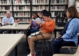 Una actividad anterior en la Biblioteca Municipal Martiria Sánchez López.