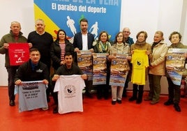 Presentación del cross y la ruta senderista en la Casa Consistorial jaraiceña.