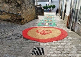 Arte efímero en Jaraíz para celebrar el Corpus