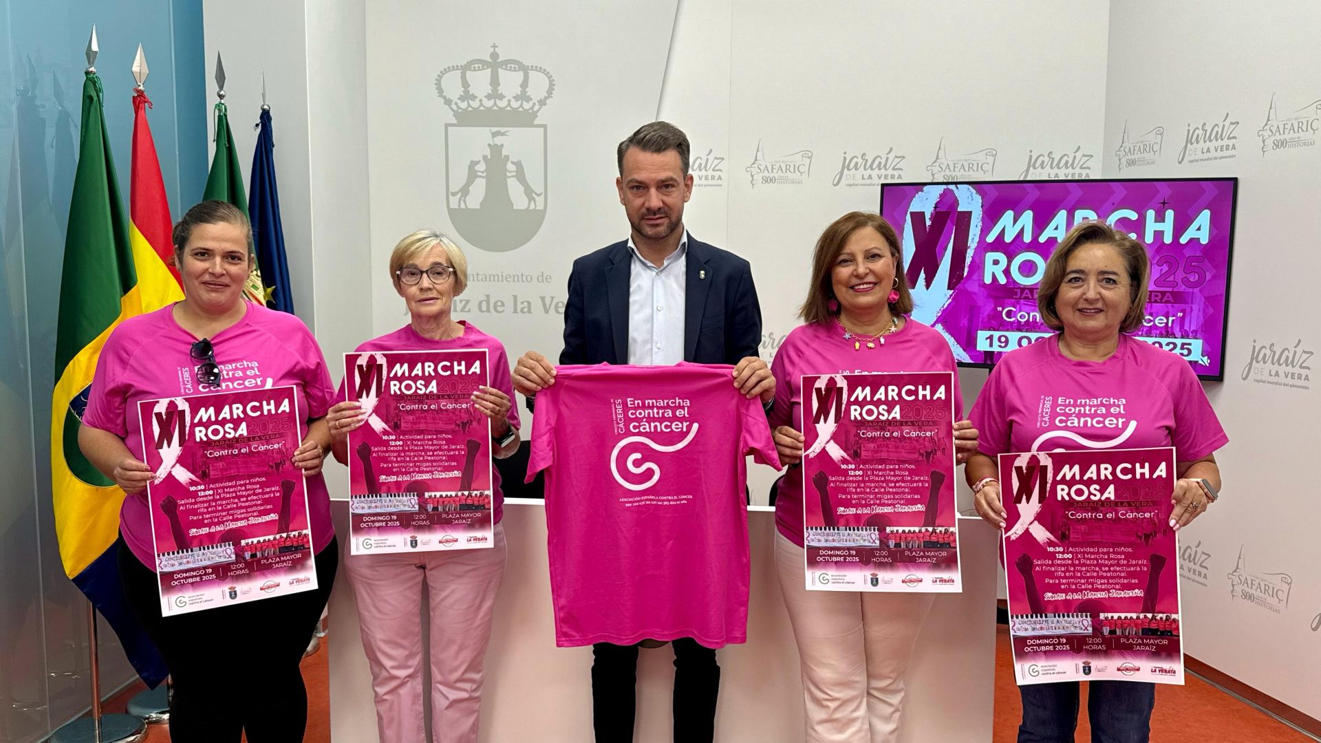 Presentación de la XI edición de la marcha rosa.