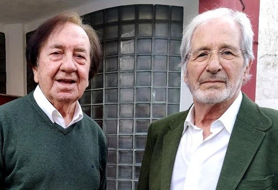 José Vicente junto a Luis Francisco García, que presentará el libro.