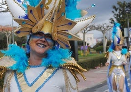 La peña Paprika en el primer desfile de 2025.