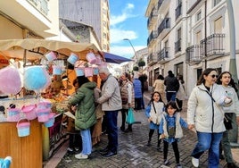 Expositores y público durante la edición del pasado año de la agroalimentaria jaraiceña.