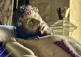 Cristo yaciente del Sepulcro, que procesionará este viernes.