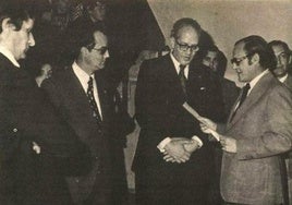 El alcalde de Jaraíz, Esteban Jiménez, durante su intervención.