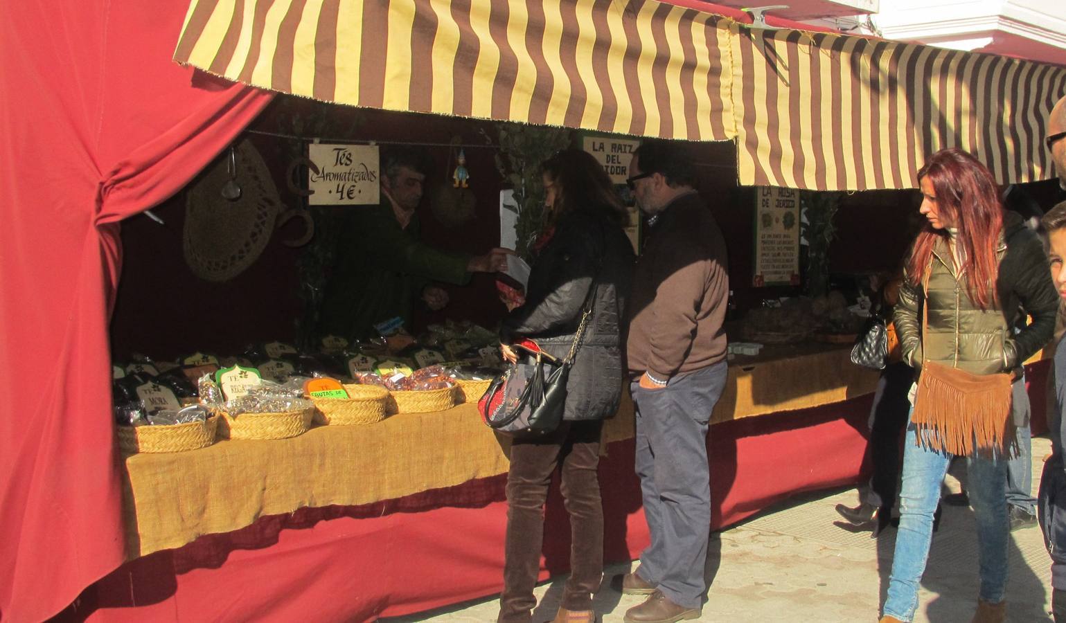Uno de los puestos del mercado. 
