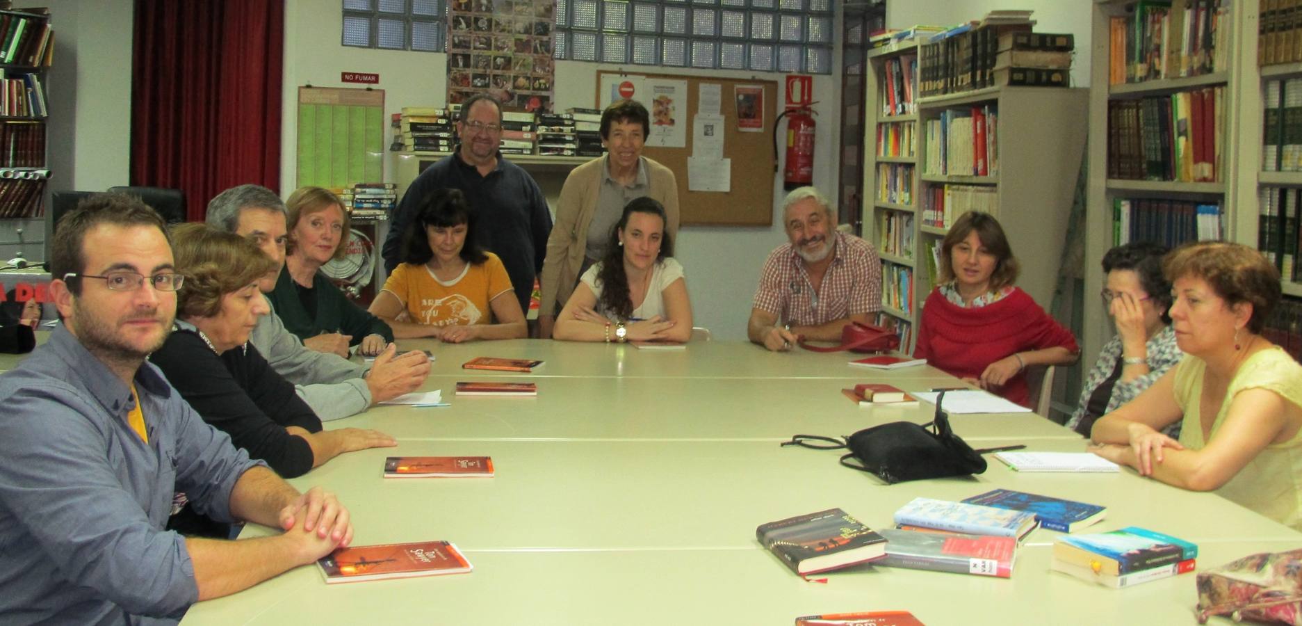 Reunión del club de lectura. 