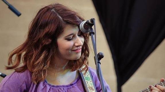 Chloé Bird, que actúa hoy en Jaraíz. 