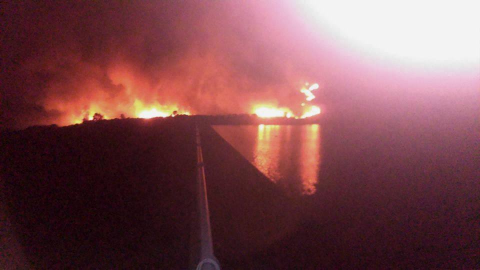 Anoche prendieron fuego al paraje de las Majadillas