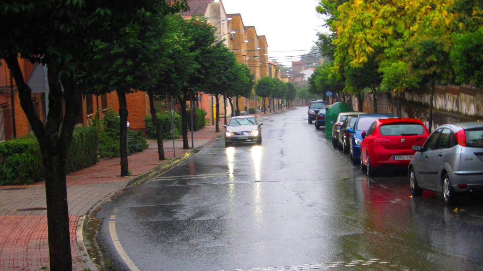 Lluvia en Jaraíz de la Vera.