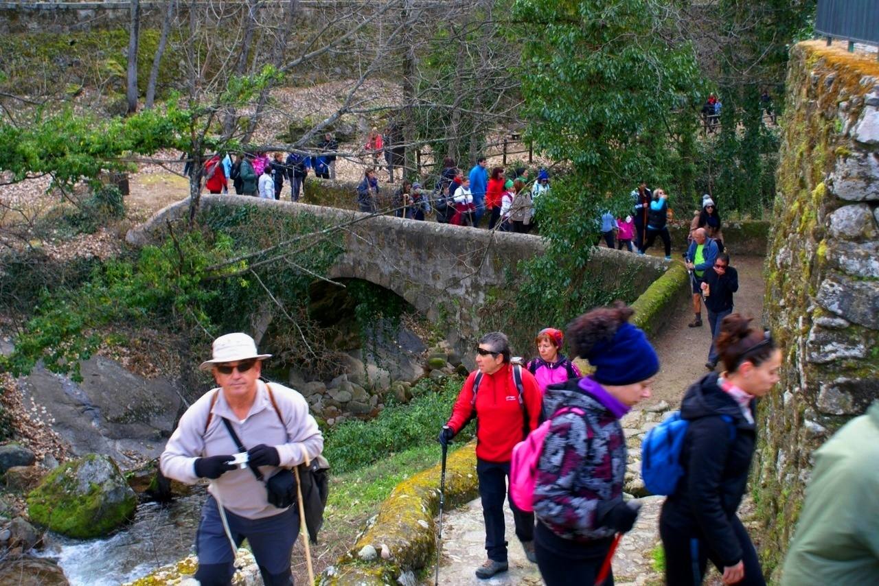 Participantes en la ruta.