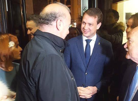 Núñez, en el centro, con Vicente del Bosque y Otero.