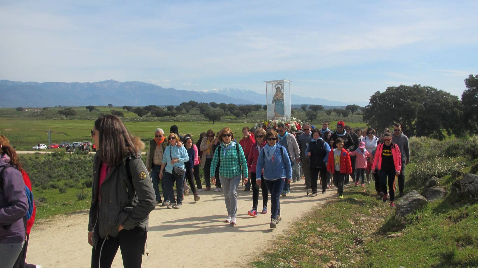 Llega de la Virgen al paraje de la romería