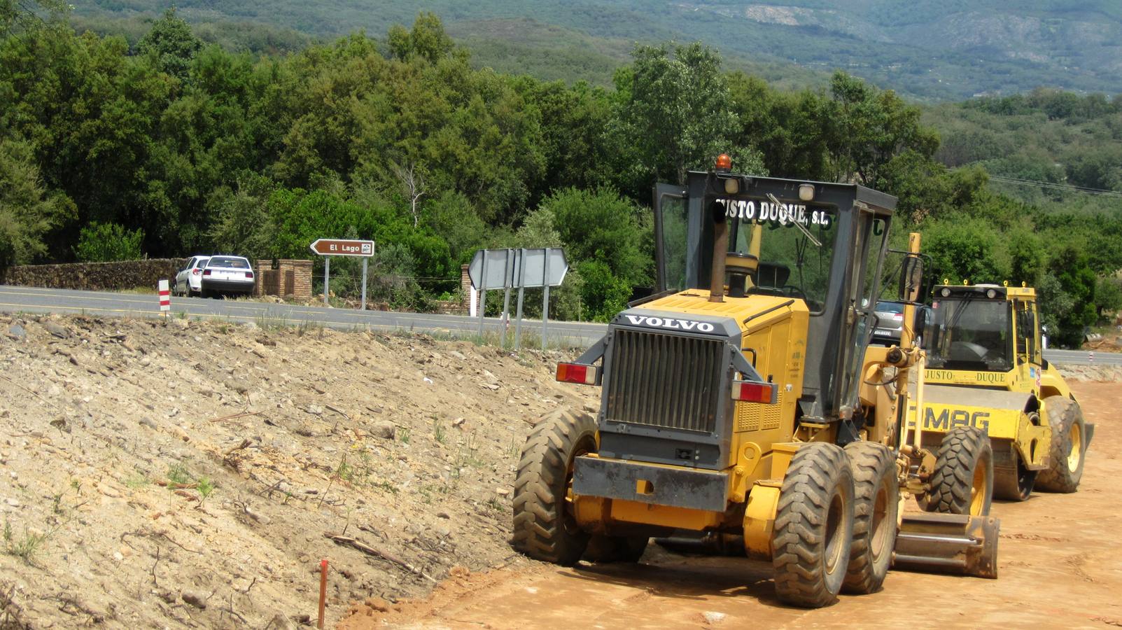 Obras de acceso al Lago. 