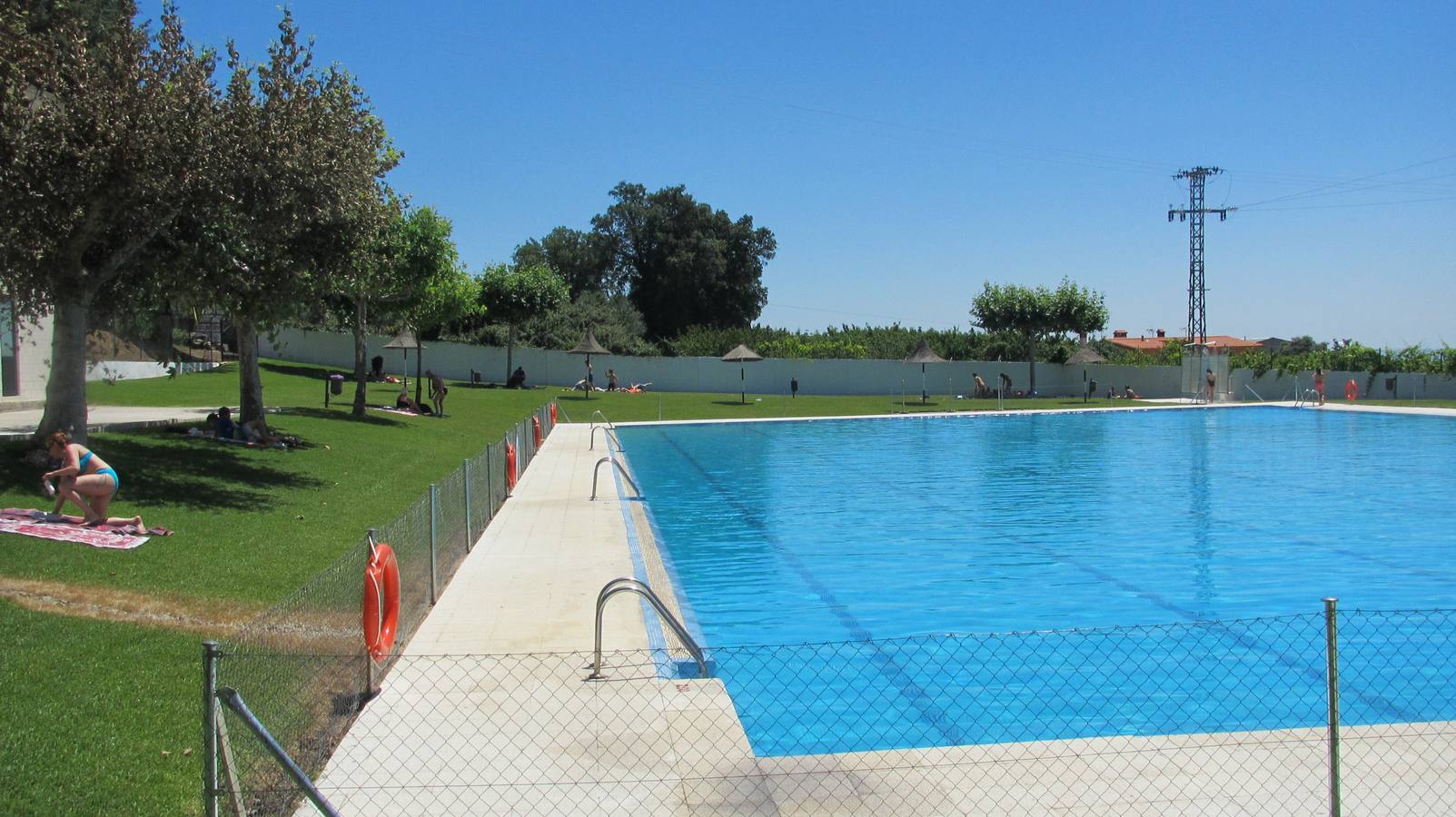 Bañistas en la piscina olímpica. 