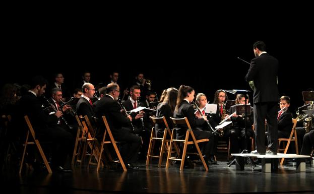 Asociación Musical de Jerez de los Caballeros en la pasada edición del certamen.