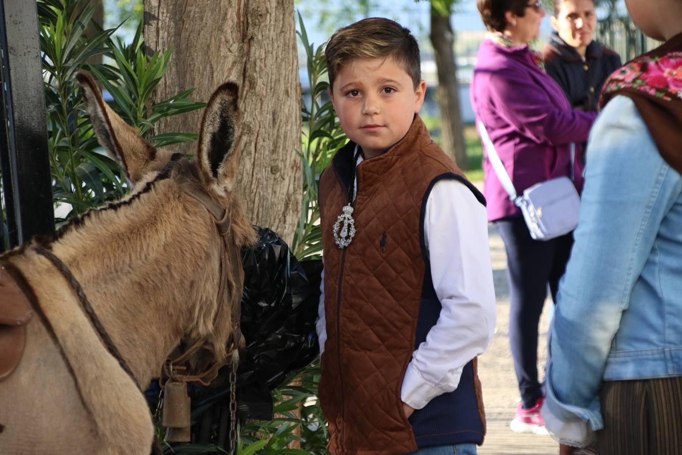 Romeros, carrozas y caballistas han acompañado, esta mañana, en procesión, al Simpecado de Nuestra Señora de Aguasantas, Patrona de Jerez de los Caballeros, hasta la ermita consagrada a su nombre. Durante el camino, no han faltado las perrunillas, la copa de anís, el acompañamiento musical del tamborilero de la Hermandad de La Algaba, Ramón Barragán, y los cánticos y bailes de algunos romeros. Un día de júbilo, convivencia y devoción a Nuestra Señora de Aguasantas que culminará, esta tarde, a las 20 horas, con el rezo del Santo Rosario en la citada ermita y el canto de la Salve a la Virgen.