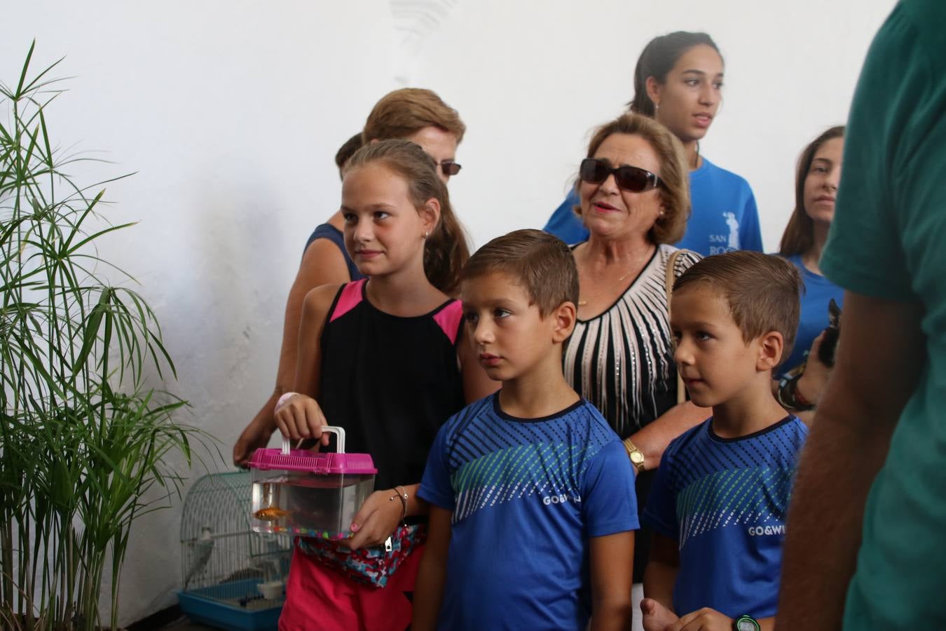 El popular barrio de 'San Roque' ha acogido, esta mañana, la primera jornada de su tradicional «velá». La cita ha comenzado con el despertar del barrio con repiques de campana y ha continuado con la tradicional ceremonia de la bendición de animales, los juegos infantiles, una gran tómbola y la fiesta de la espuma. 