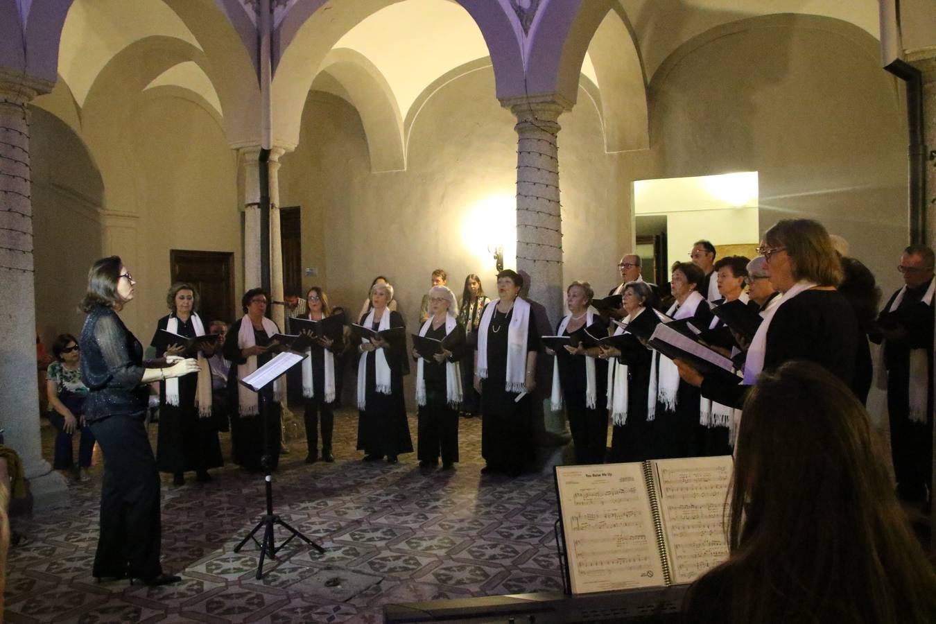 Jerez de los Caballeros celebra la tercera edición de su 'Noche en Blanco' con exposiciones, visitas turísticas, baile, cata de vinos, poesía, conciertos y talleres llenando de ocio, historia y arte diferentes rincones del municipio.
