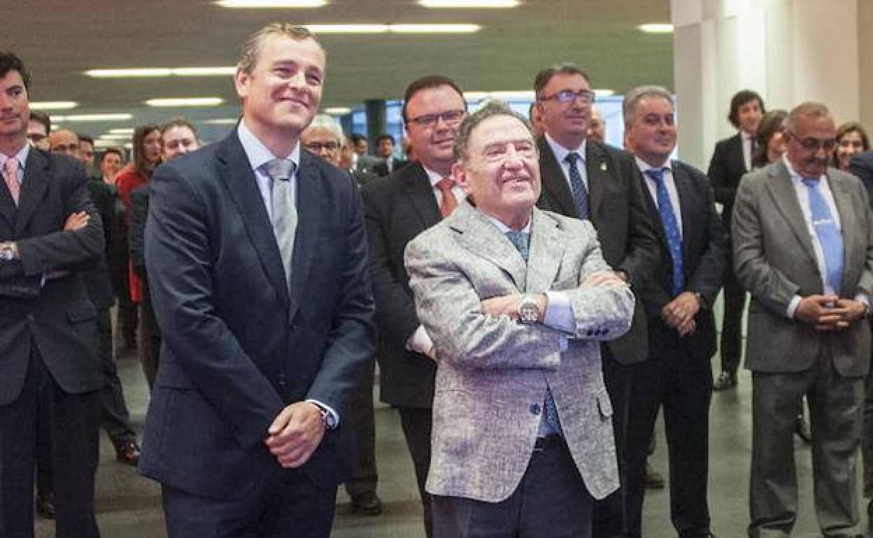 Francisco Javier Sánchez y Alfonso Gallardo, en un acto en abril del año pasado.