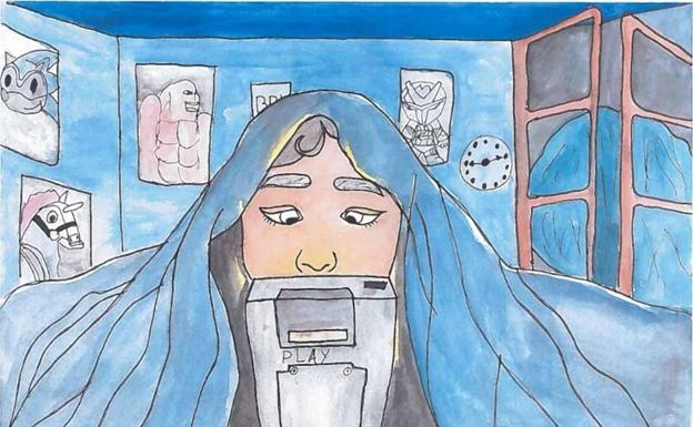 '¡Sé libre!' es el dibujo de Jorge Sánchez, un niño de 12 años de Olivenza.