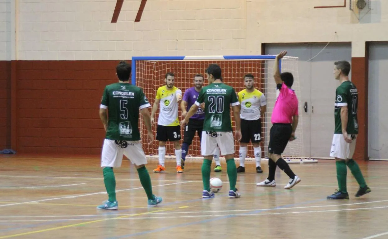 Imagen de un encuentro del Jerez Futsal en su cancha.