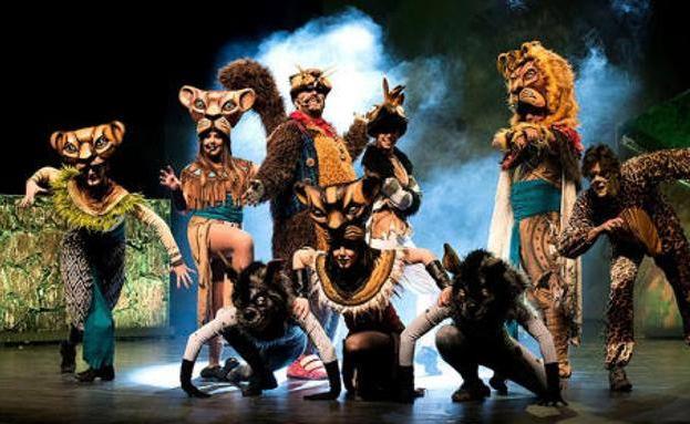 Tributo al musical 'El rey león'.