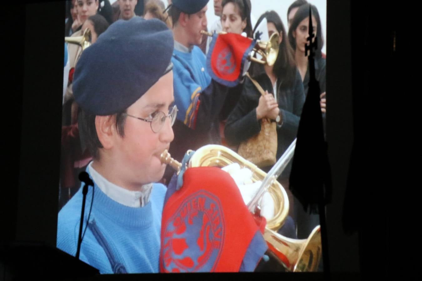 La Agrupación Musical 'Maestro Sousa' interpretando una de las Marchas de su repertorio para esta Semana Santa.
