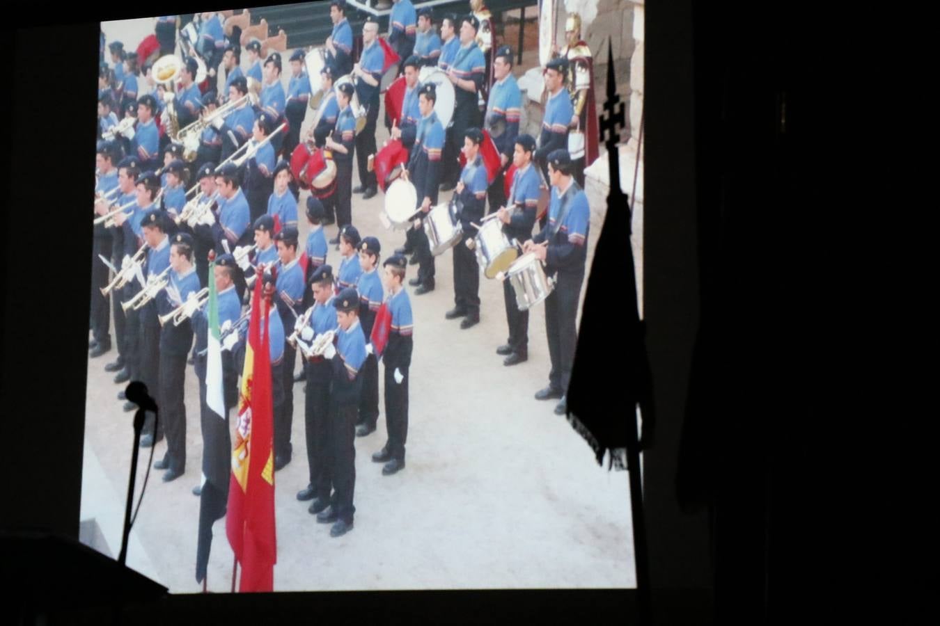 La Agrupación Musical 'Maestro Sousa' interpretando una de las Marchas de su repertorio para esta Semana Santa.