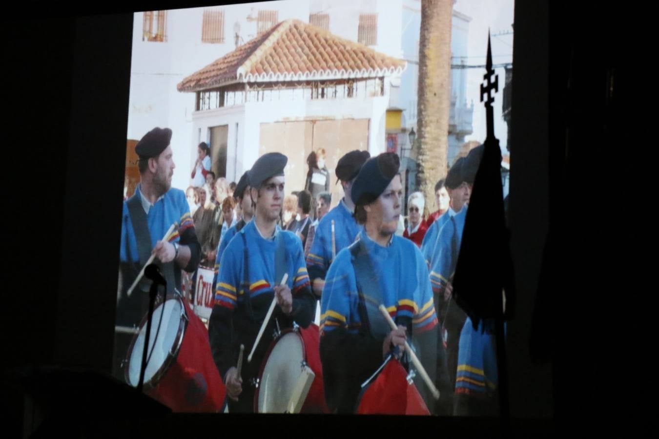 La Agrupación Musical 'Maestro Sousa' interpretando una de las Marchas de su repertorio para esta Semana Santa.