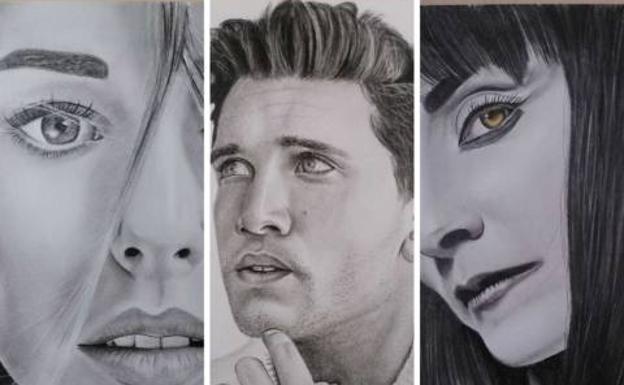 Algunos de sus retratos.