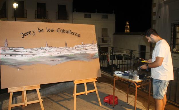 Alberto Hernández en la 'Noche en Blanco'.