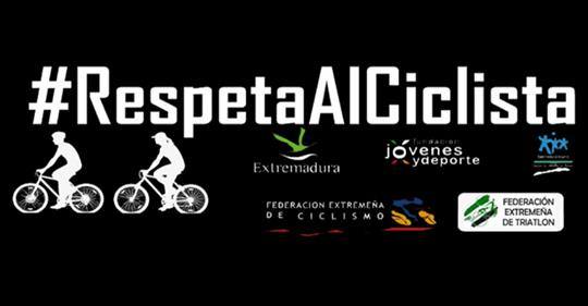 Imagen de la campaña para el respeto al ciclista.